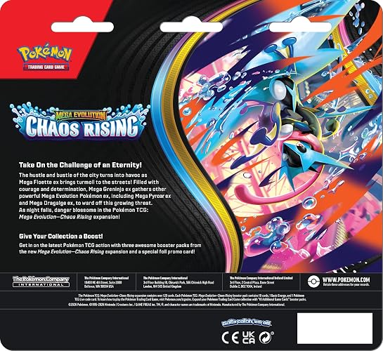 Pokémon TCG: Mega Evolution—Chaos Rising Three-Booster Blister