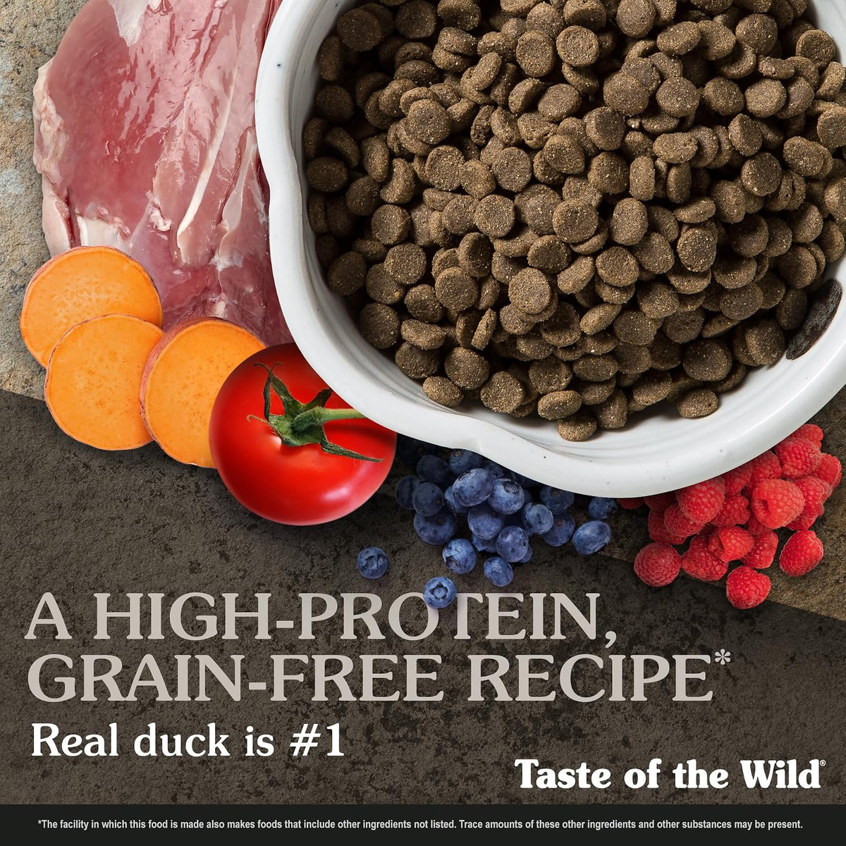 Taste Of The Wild Grain Free High Protein Real Meat Recipe Wetlands Premium Dry Dog Food