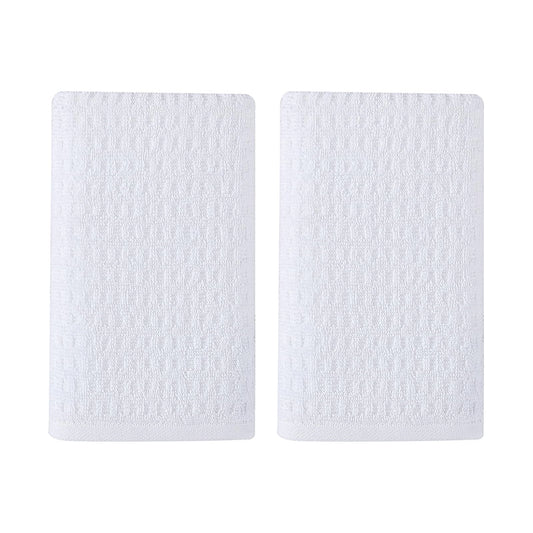 Tommy Bahama - Toallas de Mano, Toallas de algodón Suaves y absorbentes, Bajas Pelusas, Resistentes a la decoloración (Blanco del Pacífico Norte, 2 Piezas) - 2 Piece Hand Towels - Northern Pacific White