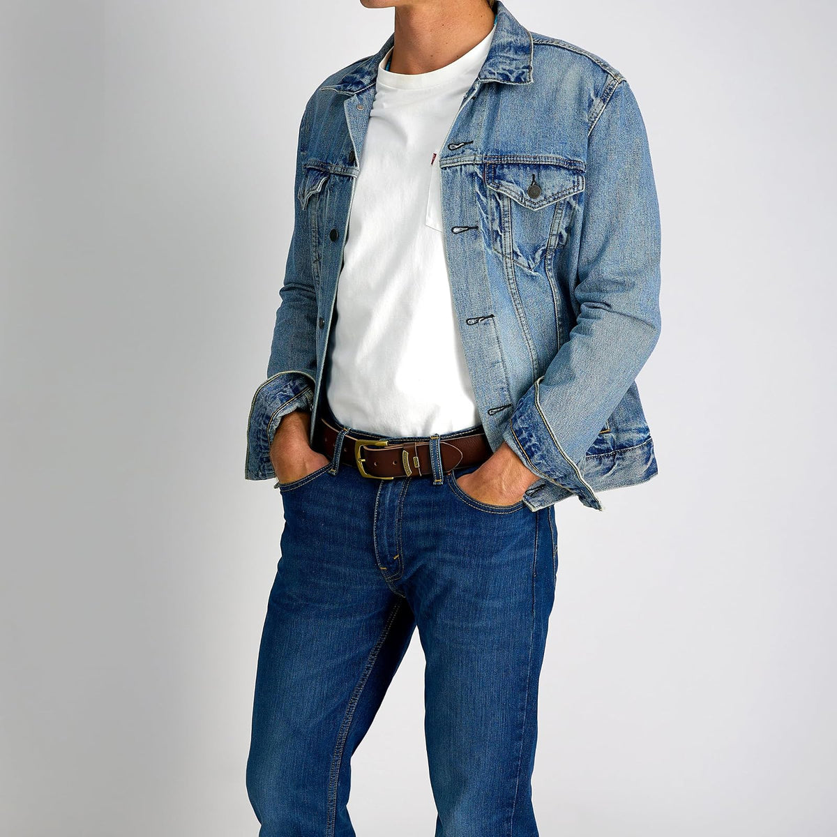 Levi's Casual Everyday Leather Jean Belt Cinturón Hombre