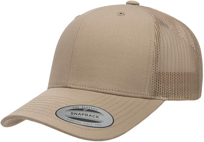 Yupoong Gorra de Camionero Retro. Sombrero para Unisex Adulto - Caqui - M