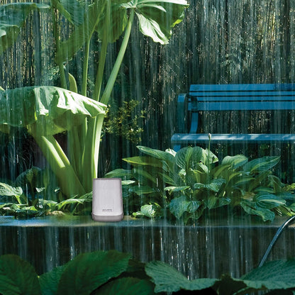 AcuRite - Medidor de Lluvia inalámbrico con colector de Lluvia autovaciado con historial de Lluvia, alertas y Fecha y Hora Actuales (02446M)