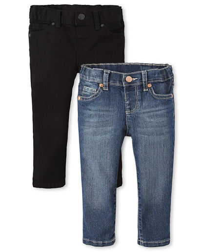 The Children's Place Jeans Ajustados básicos para bebés y niñas pequeñas