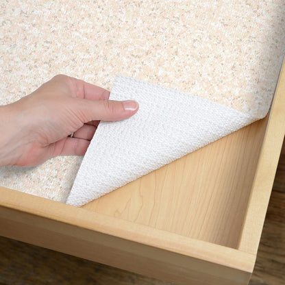 Con-Tact 08F-C8A39-04 Solid Grip Prints Non-Adhesive Non-Slip Shelf and Drawer Liner, 18-Inches by 8-Feet, Granite Sand