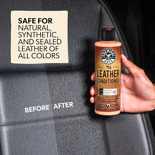 Chemical Guys HOL303 Kit Limpiador y Acondicionador de Cuero para Interiores, Muebles y Botas, 9 Piezas