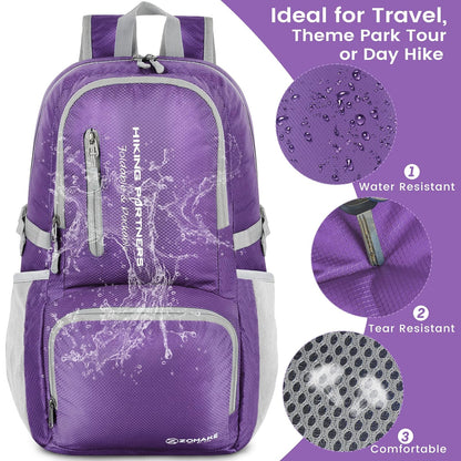 ZOMAKE Mochila 35L de Viaje Liviana, Mochila Plegable de Mochila Plegable y Resistente al Agua para Mujeres Hombres