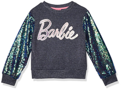 Barbie Sudadera Barbie Azul Marina con Lentejuelas Sudadera Niñas