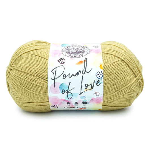 Lion Brand Yarn Pound of Love, hilo de gran valor para tejer, ganchillo y manualidades, popote, 1 paquete