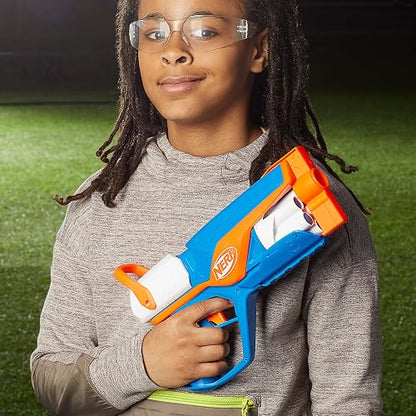NERF N Series - Lanzador Agility - 12 Dardos N1 - Solo compatibles con los lanzadores N Series - Cilindro de 6 Dardos - Juegos para el Aire Libre