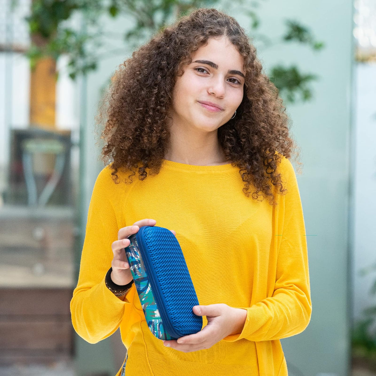 ZIPIT Estuche Lápices Gran Capacidad | Azul, material EVA y poliéster, lavable a máquina, organizador para escuela