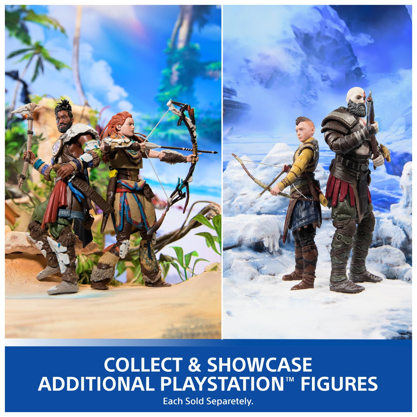 PlayStation The Last of Us, Pack de 2 Figuras de acción de Joel & Ellie de 15 cm con 19 Accesorios, The Shapes Collection, para Fans y coleccionistas de la PS5 a Partir de 17 años