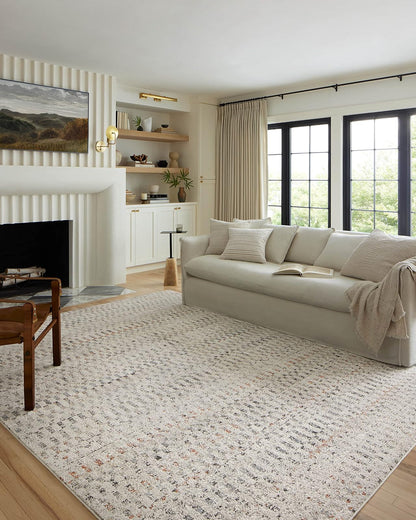 Loloi Tapete Decorativo Kamala, Diseño Marroquí - Rectangular - Grey - Multi - 12' x 2'7" (Rectangular)