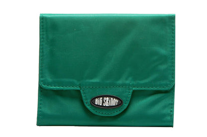 Big Skinny Billetera Trixie tri-fold delgada para mujer, con capacidad para hasta 30 tarjetas - Verde