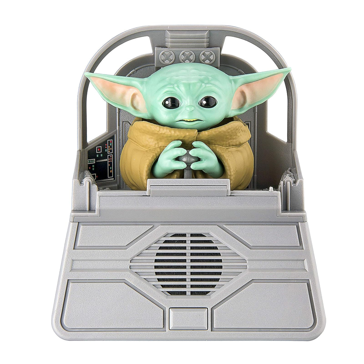 eKids Star Wars The Child Animatronic Discurso y Sonidos con Altavoz Integrado y Combinaciones activadas por Movimiento, el Juguete mandaloriano para niños a Partir de 4 años, Gris