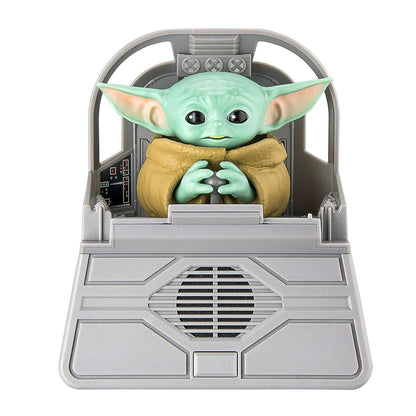 eKids Star Wars The Child Animatronic Discurso y Sonidos con Altavoz Integrado y Combinaciones activadas por Movimiento, el Juguete mandaloriano para niños a Partir de 4 años, Gris