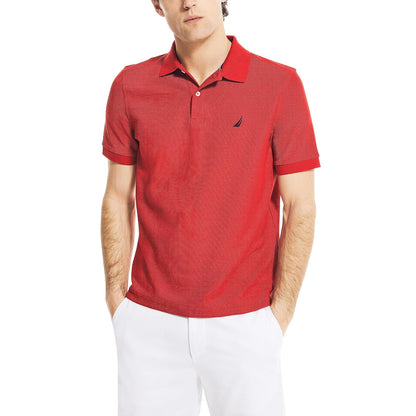 Nautica Polo de Manga Corta Clásico para Hombre - XXL - Rojo náutico