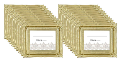 MCS Marco de Fotos para Boda, Paquete de 24 Mini Marcos - Oro con purpurina