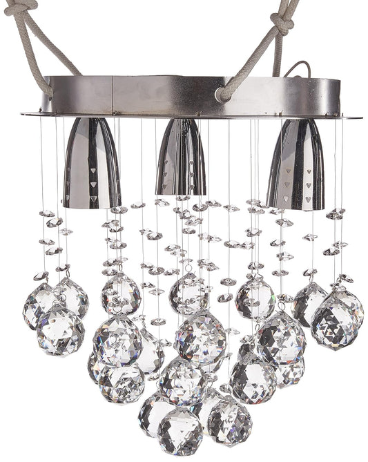 Candil Colgante Gamalux Williams Krystal Milano de 3 Luces P70930/3, luminaria compacta con cristal cortado HQ y diseño sofisticado para ambientes pequeños