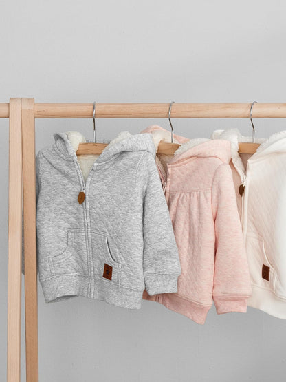 Simple Joys by Carter's Chamarra de suéter con Capucha Neutra con Forro de Sherpa Chamarra de Forro Polar para Bebé-Niñas
