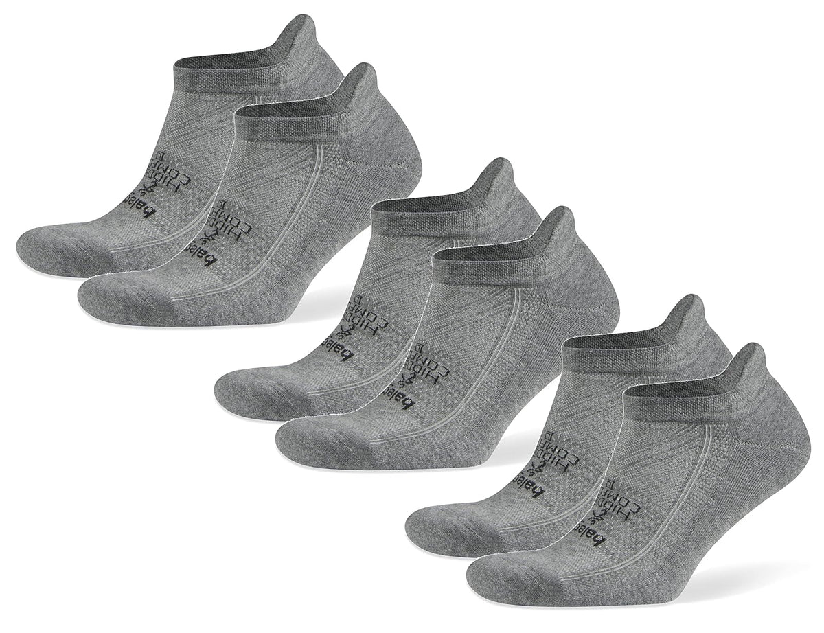 Balega Hidden Comfort Calcetines Deportivos Invisibles Paquete de 3 - XL - Carbón vegetal