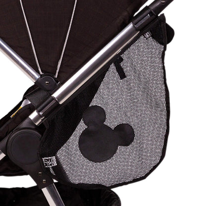 Disney Baby by J.L. Childress - Red de carga lateral, organizador y almacenamiento de carriola, color negro Mickey
