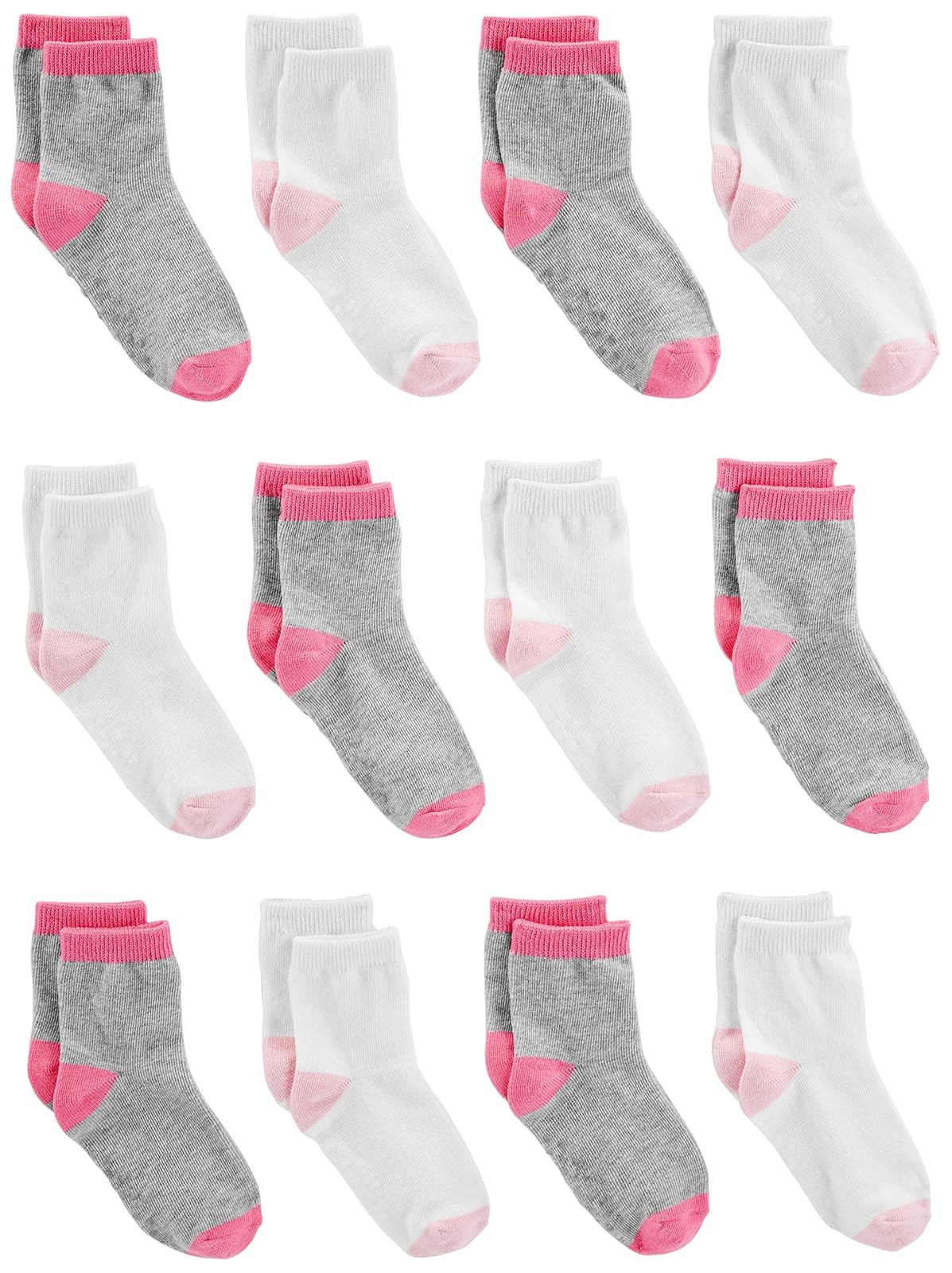 Simple Joys by Carter's Calcetines para niñas y bebés, paquete de 12