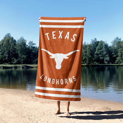 Northwest NCAA Texas Longhorns - Toalla de Playa Unisex para Adultos, 30 x 60 Pulgadas, Rayas