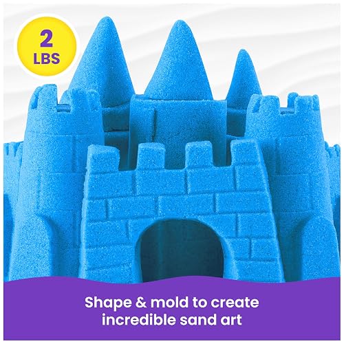 Kinetic Sand, 907 g Azul para Mezclar, moldear y Crear, para niños a Partir de 3 años