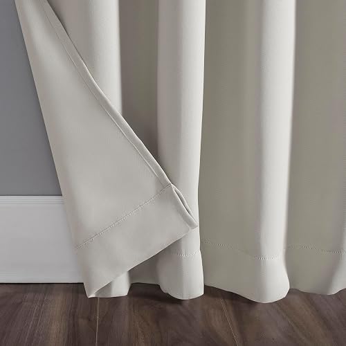 Sun Zero Easton - Panel de Cortina oscurecedora con pestaña Superior, Ahorro de energía, 40 x 95 Pulgadas, Perla
