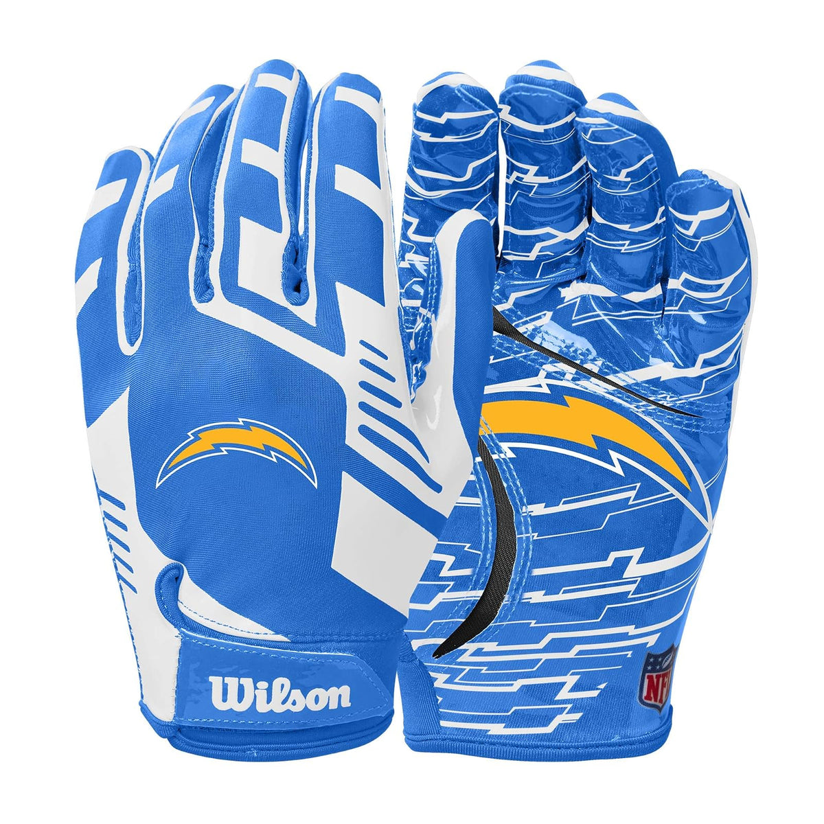 Wilson NFL Guantes Receptores de Fútbol Americano - Chargers de Los Ángeles - Adulto