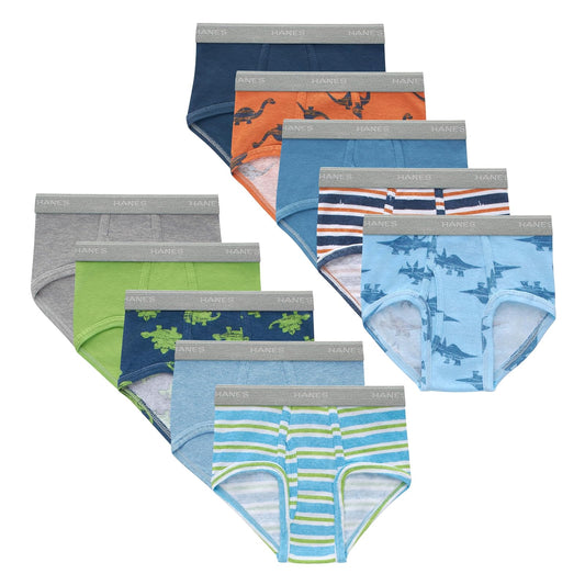 Hanes - Ropa Interior para niños, Ropa Interior de algodón para niños, Calzoncillos sin Montar, Paquetes de 6 y 10
