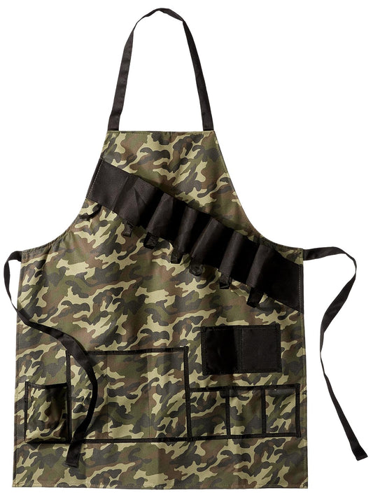EZ Drinker Grill Master Grill Delantal y accesorio para parrilla, para bebidas y herramientas (camuflaje), Camouflaje, Talla única
