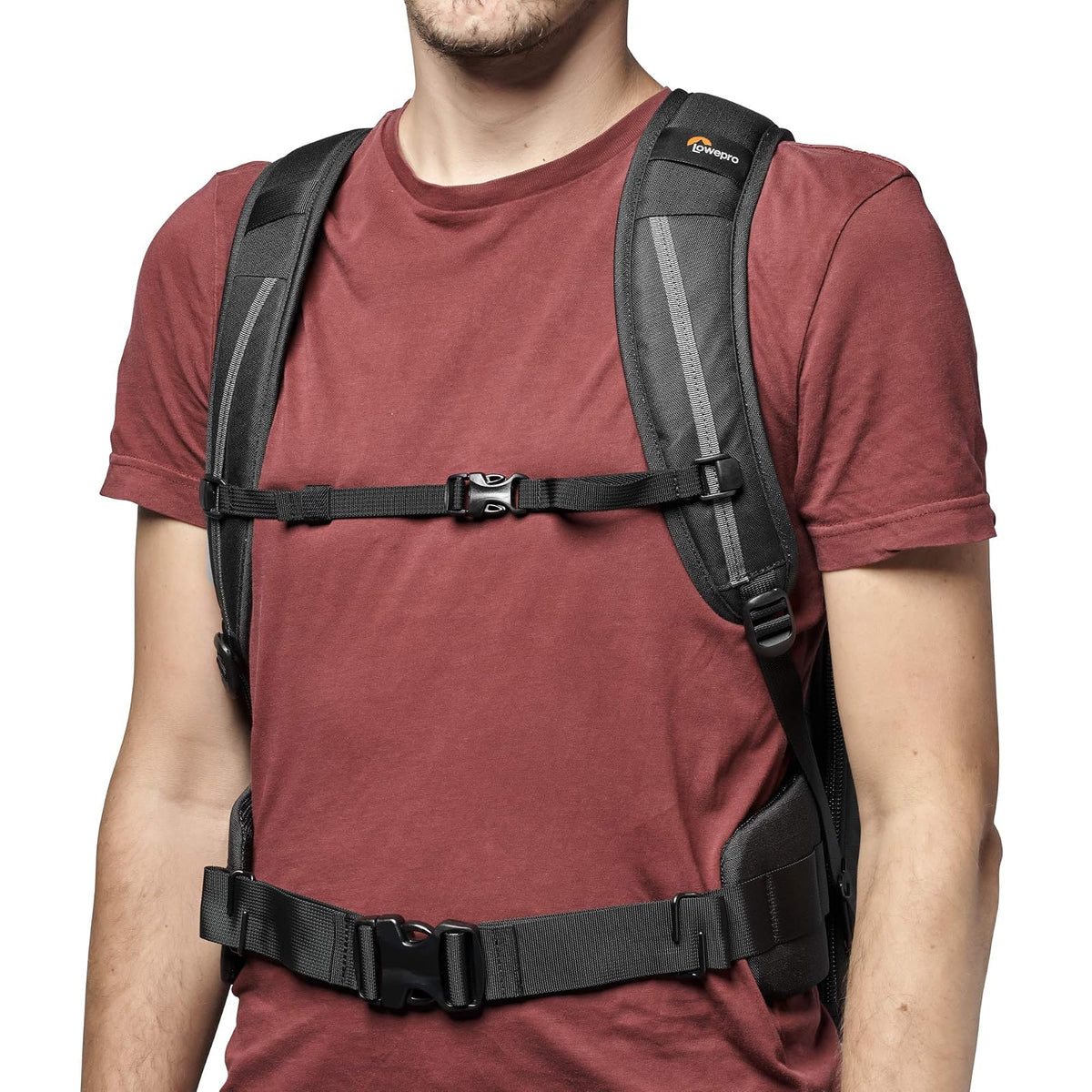 Lowepro Flipside BP 400 AW III Mochila para Cámara Réflex y sin Espejo con Acceso Lateral y Trasero, Divisores Ajustables, Compatible con Sony Alpha 7, Ideal para Viajes y Exteriores, Color Negro