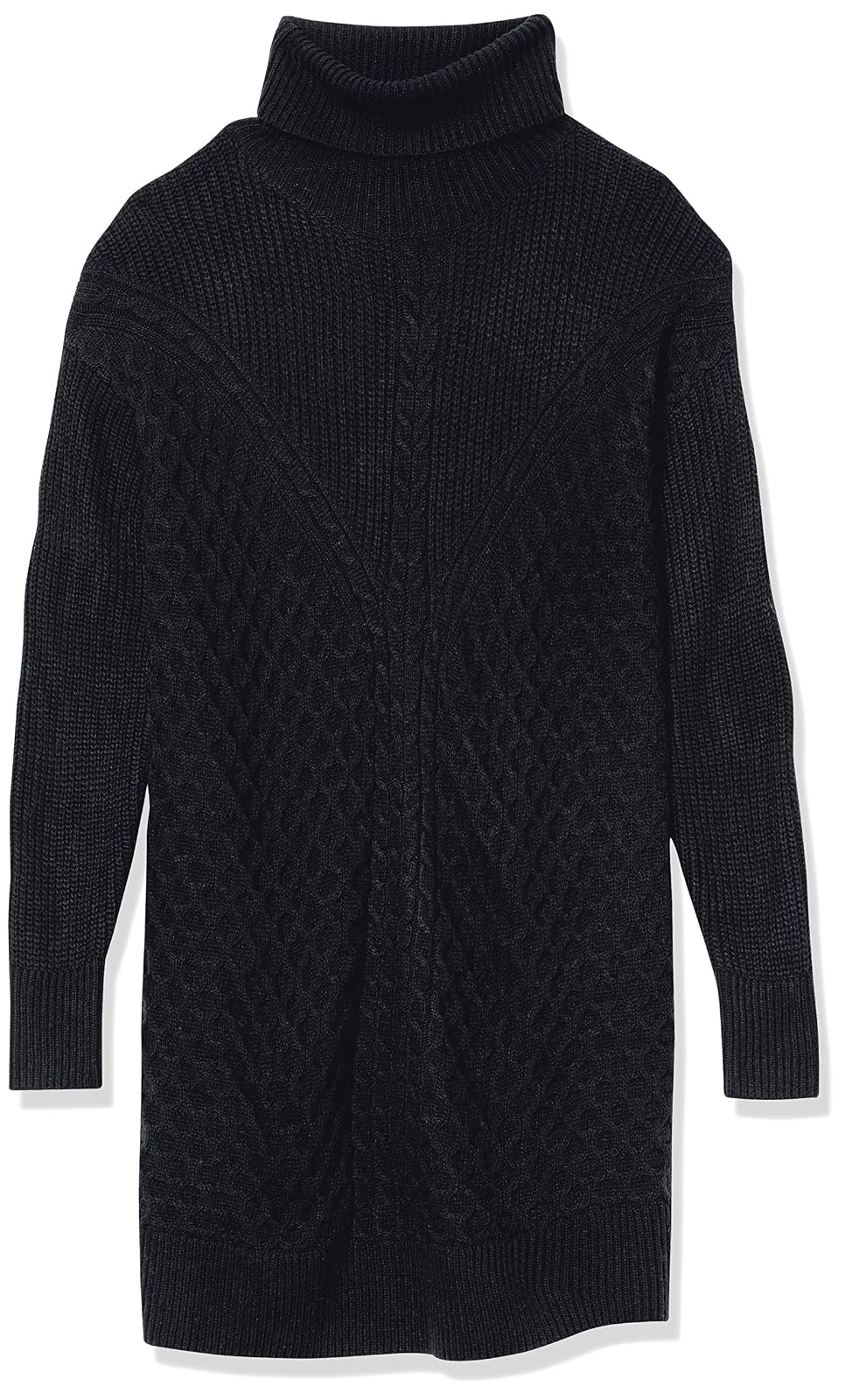 The Drop Rosalie Minivestido Para Mujer, de Punto Trenzado en Punto Trenzado, Negro, M