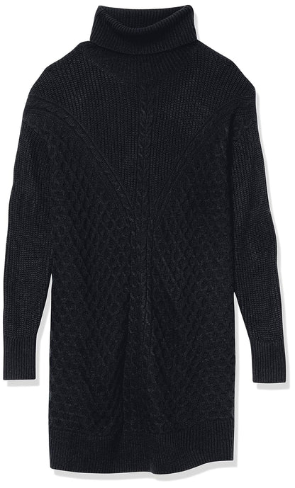 The Drop Rosalie Minivestido Para Mujer, de Punto Trenzado en Punto Trenzado, Negro, M