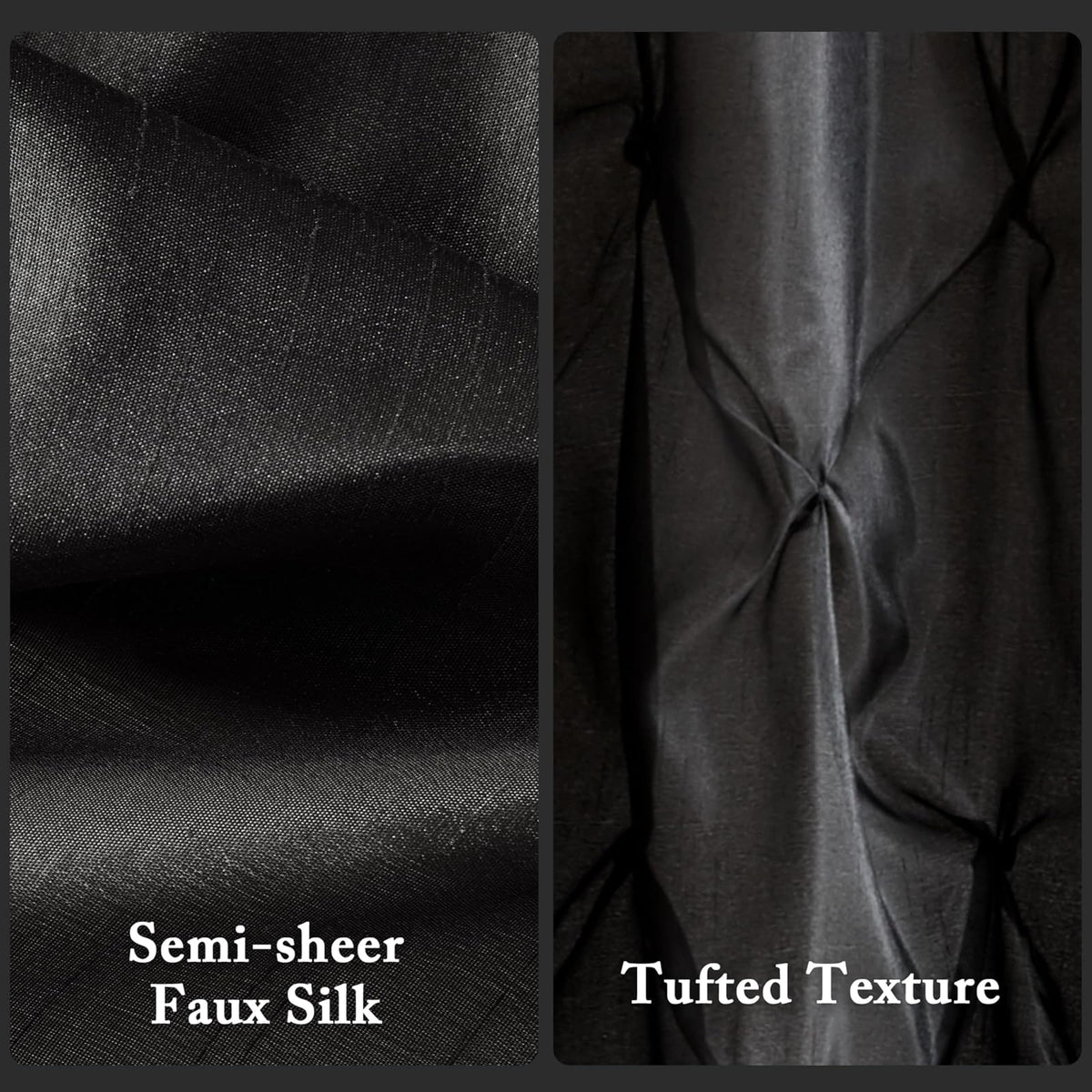 Madison Park Laurel - Cortina de Ducha Negra para baño, 72 x 72 Pulgadas