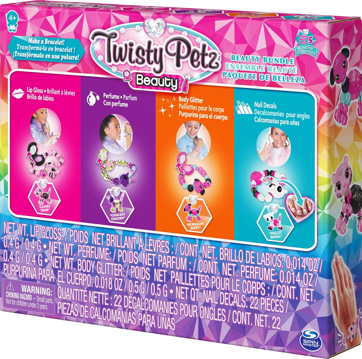 Twisty Petz con Labial, Paquete de 4, Multicolor