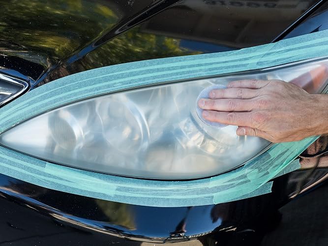 MEGUIAR'S - Kit de restauración de faros delanteros de dos pasos G2970, 4 onzas líquidas, 1 paquete