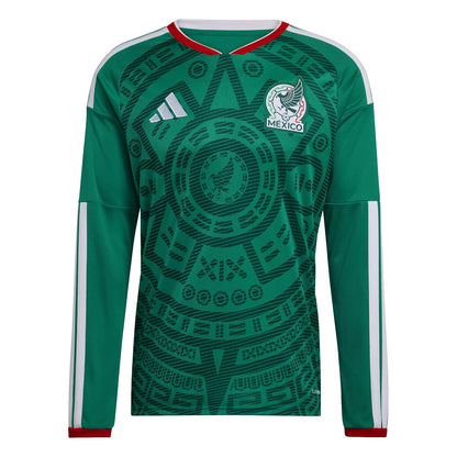 adidas Jersey Local Selección Nacional de México 26 Versión Fan Manga Larga Hombre