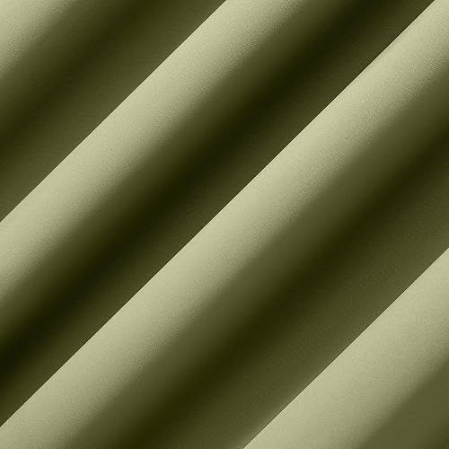 Sun Zero Nordic - Paquete de 2 Cortinas Opacas con Ojales de Grado Teatro, 132 x 213 cm, Color Verde Salvia