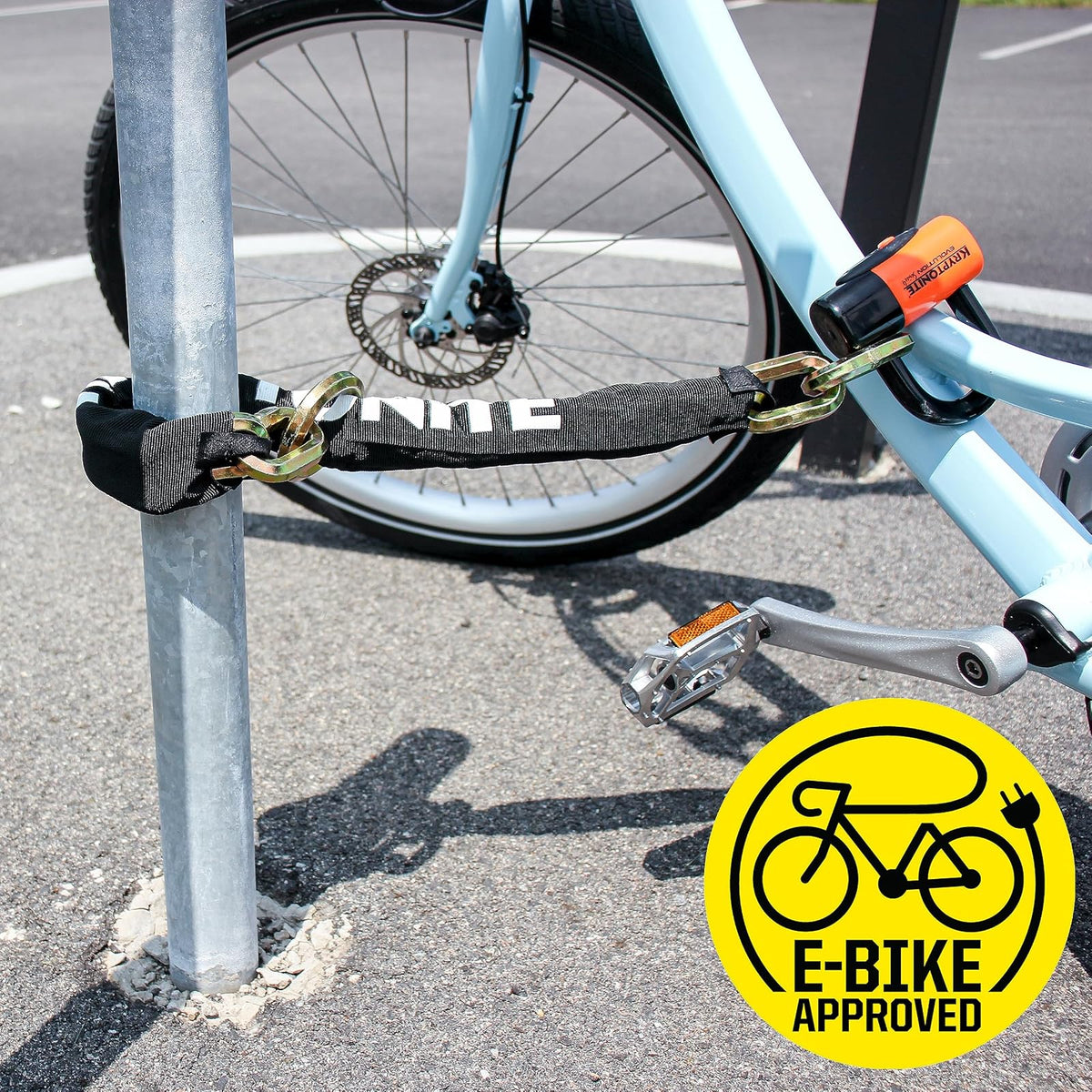 Kryptonite New York Noose 1275 Chain bicicleta Lock con Evolution Series 4 Disc Lock Chain bicicleta Lock (2-Foot x 4-Inch)