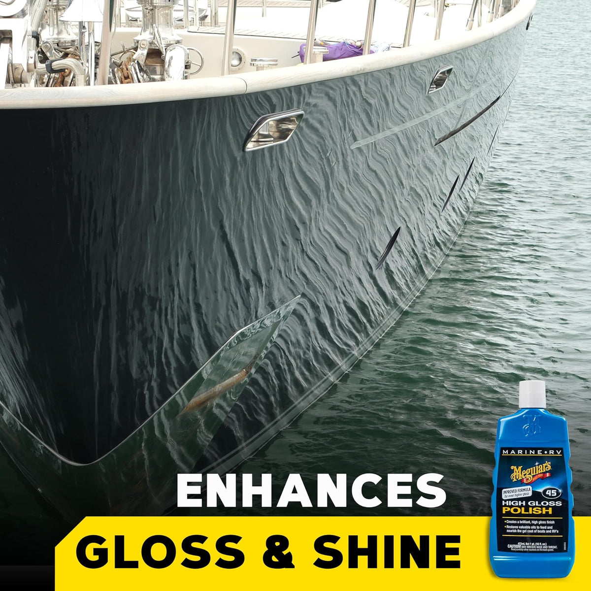Meguiar's Marine/RV Pulidor y Potenciador del Brillo M4516, 16 Onzas | Botella