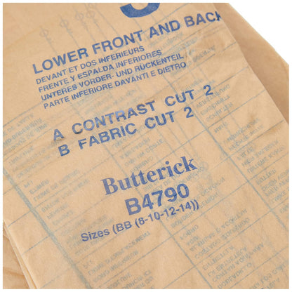 BUTTERICK PATTERNS B4790 - Vestido Cruzado para Mujer (Talla B4790, Talla 38-40), Color Blanco