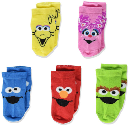 Sesame Street Sesame Street 5 Pack Shorty Socks Calcetines informales bebés unisex