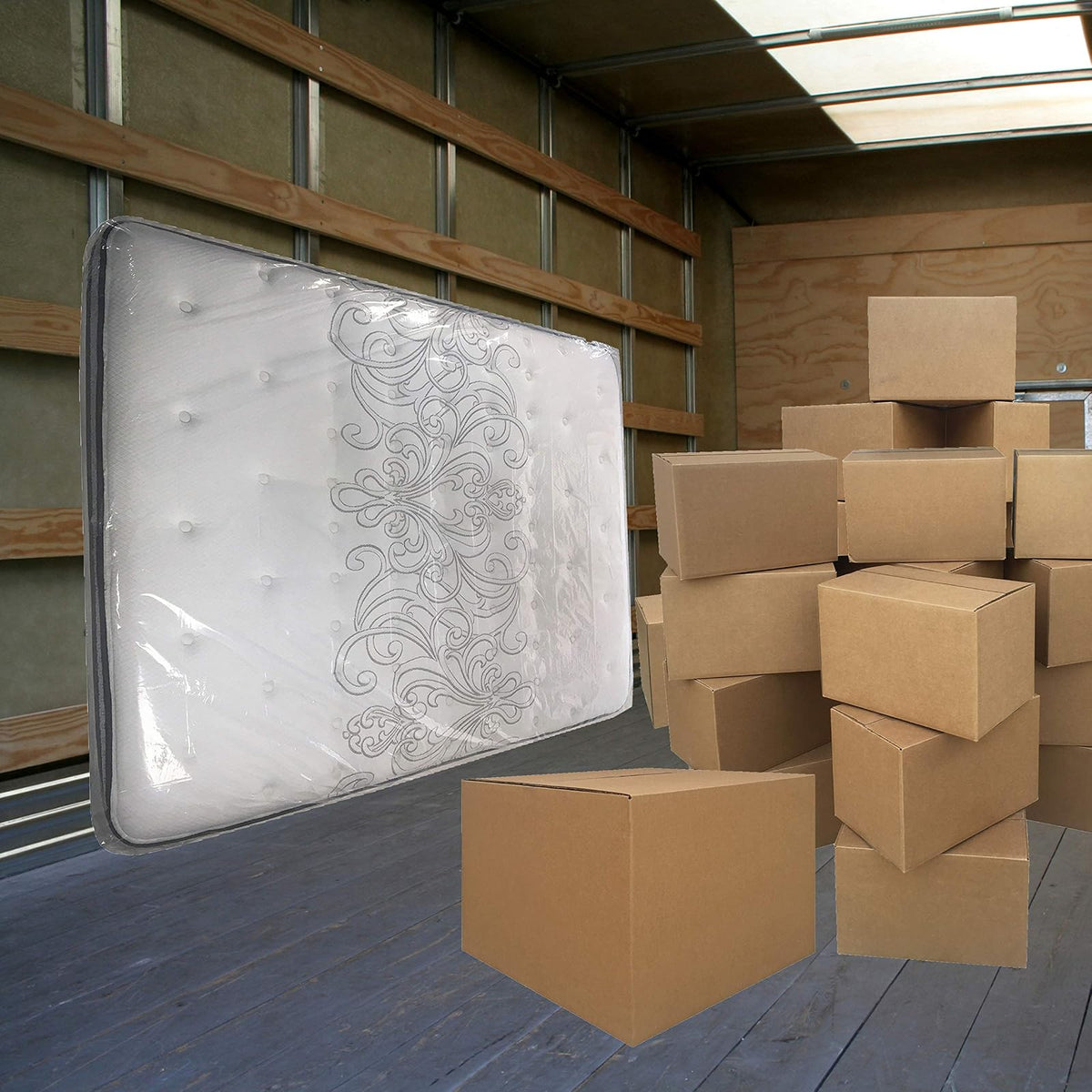 Moving Supplies (1 Unidad) - Funda de colchón de tamaño matrimonial de 54 x 12 x 90 Pulgadas