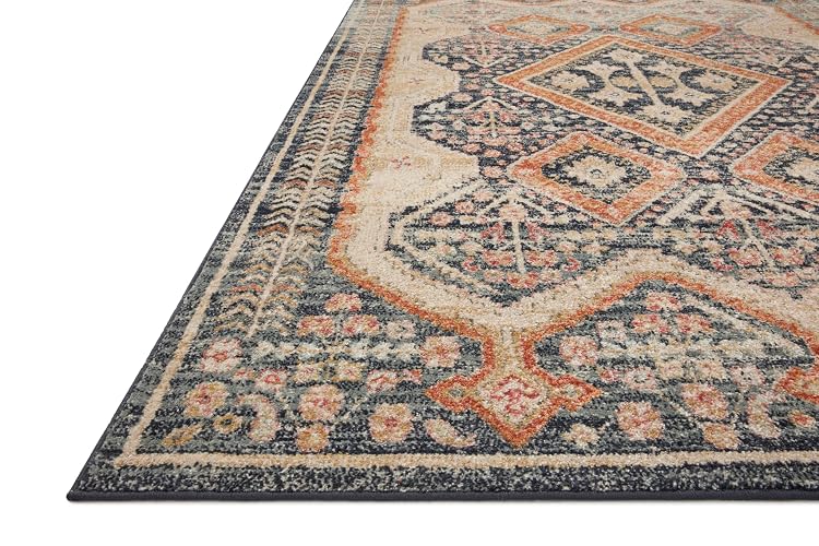 Loloi II Jocelyn Collection JOC-05 Navy/Multi 4'-0" x 6'-0" Accent Rug