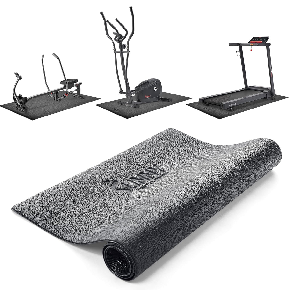 Sunny Health & Fitness Tapete para Equipo de Ejercicio - M - 201L x 90W x 0.4H CM