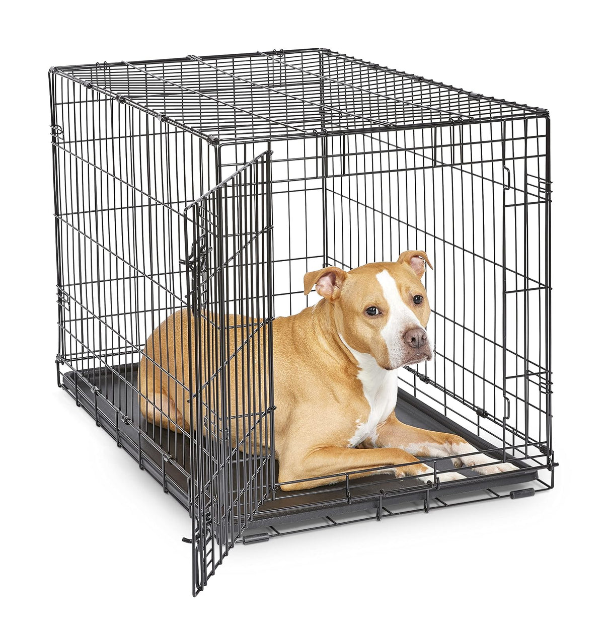 New World Caja Plegable de Metal para Perro - Puerta única - 91.44 cm