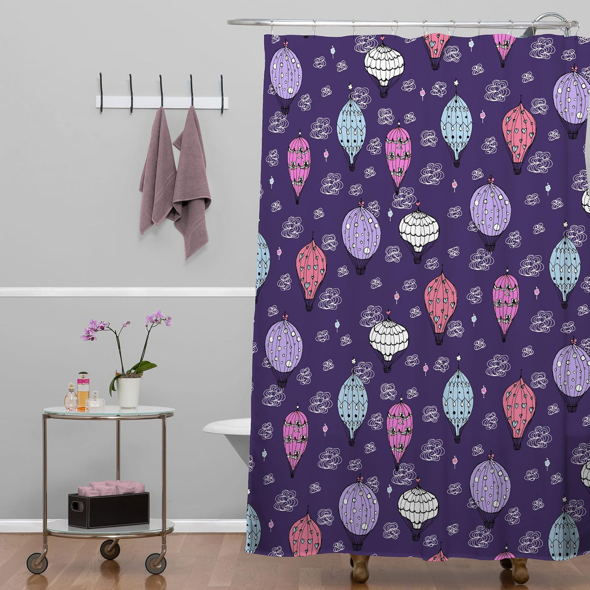Deny Designs Rebekah Ginda Design - Cortina de Ducha Flotante (175 x 182 cm)