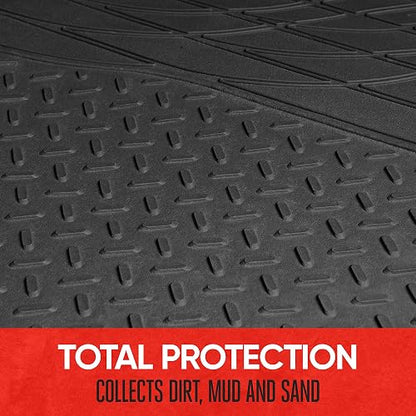 Motor Trend MTMT-680-BK FlexTough TrunkShield Alfombrilla para Maletero Todo Clima para SUV y Sedán, Negro